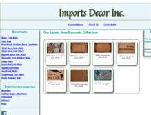 Tablet Screenshot of importsdecor.com